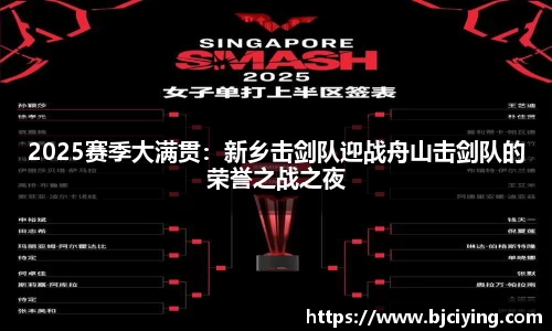 2025赛季大满贯：新乡击剑队迎战舟山击剑队的荣誉之战之夜